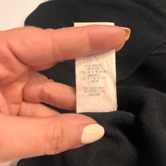 Helmut Lang Women's Black Square Neckline With Sleeveless Mini Dress Size Small - Picture 7 of 11